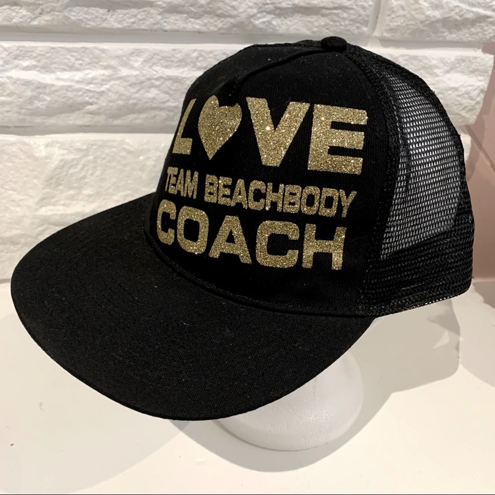 TEAM BEACHBODY - Glitter COACH Flat Front Cap